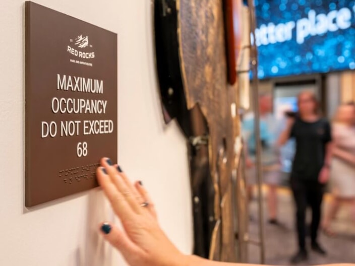 Red Rocks Park ADA Signage